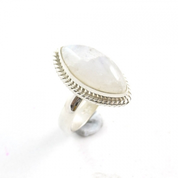 925 sterling silver rainbow moonstone ring